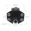 1PCS RC Boat 4.76mm Flexible Axle with Mouse Tail Bracket Assembly Aluminum Alloy Strut Holder Shaft Sleeve for RC 65cm-85cm Boat(Positive Thread kit) view 4