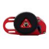 cvking RC Gearbox Compatible with Axial SCX10 III 90046 TRX4 1/10 RC Crawler Replacement Parts 2Low CNC Gearbox Middle Transmission Box with Gear(Red) view 4