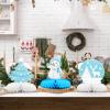 12PCS Winter Wonderland Party Decorations 3D Honeycomb Winter Centerpieces for Tables Blue White Christmas Party Supplies for Kids Birthday Xmas Holiday Party Prop Supply view 4