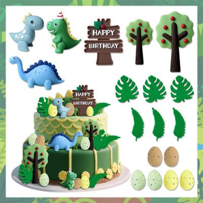 Dinosaur Cake Topper Dinosaur Cake Decorations Dinosaur Theme Party Supplies