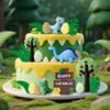 Dinosaur Cake Topper Dinosaur Cake Decorations Dinosaur Theme Party Supplies view 2