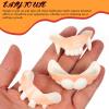 TOYANDONA Halloween Vampire Fangs Fake Teeth Prop Durable Cosplay Teeth Fangs for Costume Party Pranks and Photos view 3