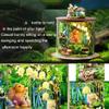 3D Stereoscopic Glass Bottles Miniature Dollhouse Kit Assembling Toys DIY Model Wooden Furniture for Halloween Decorations, Gifts for Family and Friends view 3
