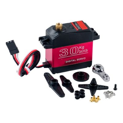 1X 20/25/30/35/40kg Digital Servo Waterproof IP66 RC Servo for 1/8 1/10 Scale High Speed Metal Gear High Torque(DS3230-270)