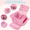 Carrying Case Compatible with Toniebox 2/1, Portable Bag for Audio Player Starter Set, Storage Travel Case for Charging Station Headphone, Shoulder Strap and Handle, Pink, Patented Design(Bag Only) view 2