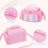 Carrying Case Compatible with Toniebox 2/1, Portable Bag for Audio Player Starter Set, Storage Travel Case for Charging Station Headphone, Shoulder Strap and Handle, Pink, Patented Design(Bag Only) view 4