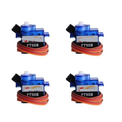 EKFVNIQQ 4pcs Mini FT90B Digital Remote Control Servo 180 Degree 6V 1.5KG PWM