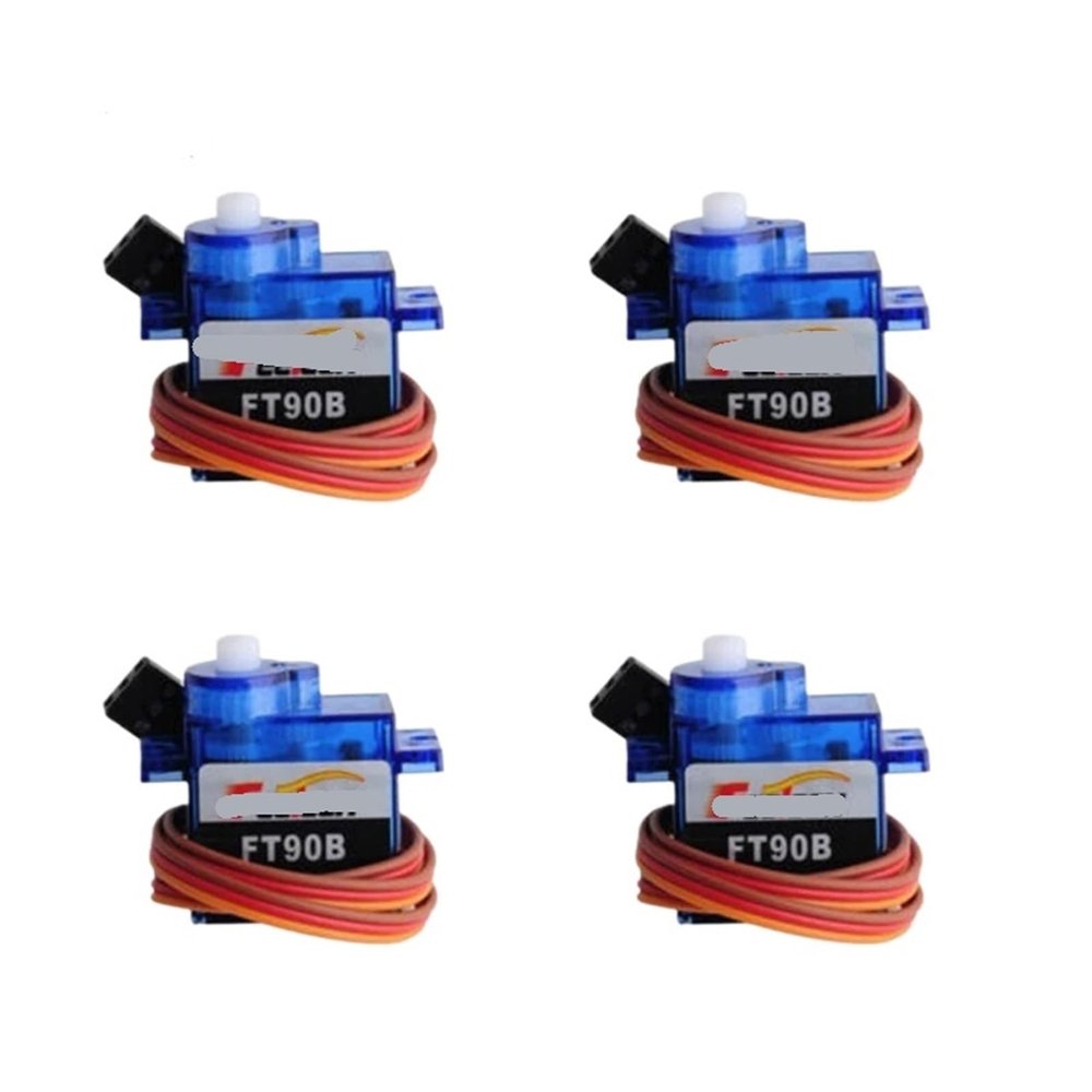 EKFVNIQQ 4pcs Mini FT90B Digital Remote Control Servo 180 Degree 6V 1.5KG PWM