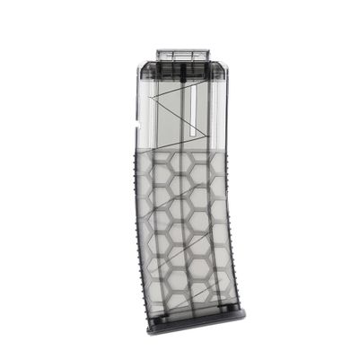 Worker Mod 15-Darts Honeycomb Magazine Clip Replacement Quick Reload Clip for Nerf Toy Dart Blaster (Black Transparent)