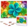 1000 Piece Jigsaw Puzzles for Adults Challenging Puzzle Wooden Picture Puzzle Personalized Custom Rainbow Circle Shamrock Wood Puzzle for Family Game Nights Gifts 29.5x19.7 inches Puzzle view 1