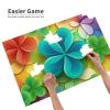 1000 Piece Jigsaw Puzzles for Adults Challenging Puzzle Wooden Picture Puzzle Personalized Custom Rainbow Circle Shamrock Wood Puzzle for Family Game Nights Gifts 29.5x19.7 inches Puzzle view 4