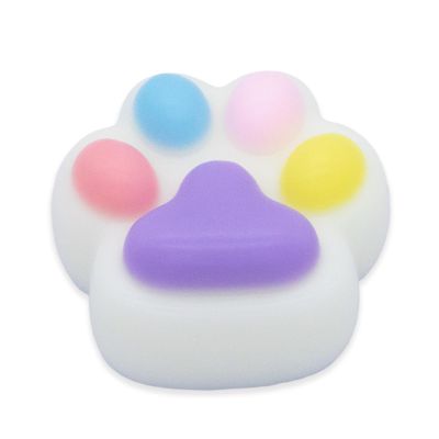 Rainbow Cat Paw Taba Squishy Colorful Squishy Toy Slow Rising Stress Relief Cute Plaything