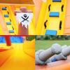 21FT/L Commercial Grade Water Slide for Kids Adults,Inflatable Water Slide w/Heavy Duty Full PVC,Giant Splash Water Pool,1100W Blower,Dual Slides Suitable for Backyard, Outdoor Commercial Activities view 2