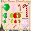 Christmas Balloon Arch Garland Kit, 123Pcs Long Green Red Paster Pink Gold Xmas Balloons with Candy Cane Foil Balloon for Merry Christmas Holiday Birthday Baby Shower Winter New Year Party Decorations view 2