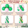 Christmas Balloon Arch Garland Kit, 123Pcs Long Green Red Paster Pink Gold Xmas Balloons with Candy Cane Foil Balloon for Merry Christmas Holiday Birthday Baby Shower Winter New Year Party Decorations view 3