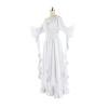Renaissance Costume Women 2024 Off Shoulder Bell Sleeve Tiered Maxi Dress Smocked Waist Tiered Hem Cosplay Maxi Dress view 3