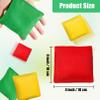 CACASO 24 Pieces Bean Bags,Mini Bean Bags for Tossing,Nylon Beanbags Hand Toss Games,Colorful Bean Bags,Sack Tossing Beanbags,Family Games Bean Bags for Kids Party Game Supply, 4 x 4 Inch view 3