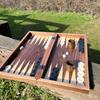 20"-inch X Large Backgammon Sets for Adults Solid Wooden Game Board with Chess Pieces Handmade Game Set Gift Ideas for Dad, Husband, Birthdays view 1