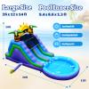 26FT(L) Commercial Grade Water Slide for Kids Adults, (Double Slides) (Heavy Duty Full PVC) (Large Airtight Water Pool), (1100w UL Blower), Inflatable Waterslide for Backyard, Outdoor Blow up Park view 2