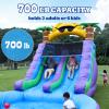 26FT(L) Commercial Grade Water Slide for Kids Adults, (Double Slides) (Heavy Duty Full PVC) (Large Airtight Water Pool), (1100w UL Blower), Inflatable Waterslide for Backyard, Outdoor Blow up Park view 4
