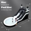 24FT(L) Commercial Grade Water Slide for Kids Adults, w/ (Heavy Duty Full PVC) (Big Airtight Water Pool), (1100w UL Blower), Inflatable Waterslide for Backyard, Outdoor Blow up Park view 2