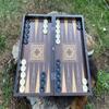 19-inch X Large Antique Backgammon Sets for Adults Wooden Game Board Handmade Chess Game Sets Gift Ideas for Dad, Husband, Anniversary, Birthdays view 1