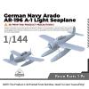1/144 Scale DIY Military Model German Arado AR-196 A-1 Light Seaplane Uncolored Resin Model Unassembled 3D Military Collection view 2