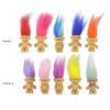 16pcs Mini Troll Dolls, PVC Vintage Troll Doll Mini Action Figures 1.2" Cake Toppers Chromatic Adorable Cute Little Guys Collection, School Project, Arts Crafts, Party Favors view 2