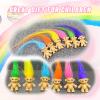 16pcs Mini Troll Dolls, PVC Vintage Troll Doll Mini Action Figures 1.2" Cake Toppers Chromatic Adorable Cute Little Guys Collection, School Project, Arts Crafts, Party Favors view 4
