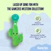 Gamezies Baby Boy and Girl Silicone Cactus Plush Pacifier with Detachable Western Plush Toy Holder, CPSIA Tested, BPA-Free 0-6 Months view 2