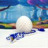 3D Printed Dragon with Dragon Egg, Articulated Fidget Toy Dragon, 12" White and Blue Unicorn Dragon, Executive Desk Toy D052-WE view 4