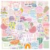 100PCS Dovipta Pink Inspirational Stickers - Preppy Motivational and Aesthetic Encouragement for Students, Teachers - Vinyl Waterproof for Water Bottle, Laptop, Scrapbook, Journal view 1