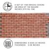 1000 pcs, Mini Bricks for Crafts, Tiny Bricks for Landscaping, Miniature Pavement Bricks, Red Miniature Bricks, 1/12 Scale Accessories view 3