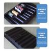 LALADEFIEE Thick Plastic Poker Chip Tray for Storage Capacity Chip Holder for Poker Games Smooth Surface Flat Base for Table Use view 3
