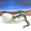 3D Printed Dragon with Dragon Egg, Articulated Fidget Toy Dragon, 12" Rainbow Reindeer Dragon, Executive Desk Toy D058-WE view 3