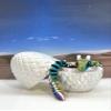 3D Printed Dragon with Dragon Egg, Articulated Fidget Toy Dragon, 12" Rainbow Reindeer Dragon, Executive Desk Toy D058-WE view 4