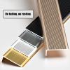 Aluminum Stair Corner Strips, Step Edge Strips, 1.5mm Thick L-Shaped Edge Strips, Corner Protectors, Metal Closing Decorative Strips(Gold,40x20x300cmcm/15.7x7.9x118.1in) view 4