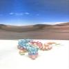 3D Printed Dragon, Articulated Fidget Toy Dragon, 12" Rainbow Cherry Blossom Dragon, Executive Desk Toy D060-DR view 3