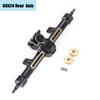 MORLORDY SCX24 +4mm Extended Axles Set CNC Front Rear Axles Set with Steering Links Brass Hex for Axial SCX24 Bronco Gladiator Deadbolt JLU C10 1/24 RC Crawler Car Upgrades Parts(Front & Rear) view 3