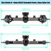 MORLORDY SCX24 +4mm Extended Axles Set CNC Front Rear Axles Set with Steering Links Brass Hex for Axial SCX24 Bronco Gladiator Deadbolt JLU C10 1/24 RC Crawler Car Upgrades Parts(Front & Rear) view 4
