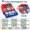 Calculator Cash Register - 103 Pcs Toy Cash Register, Microphone, Credit Card and Banking for Kids, Early Math Skills Toys Gifts for 3, 4, 5, 6 7 8+ Years Old Boys Girls view 2