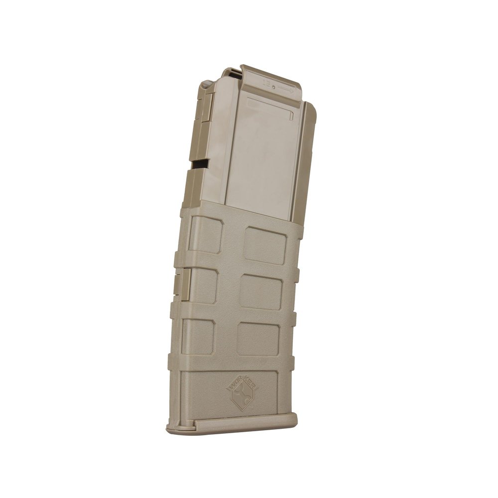 Worker Mod 12-Darts ABS Plastic Magazine Clip Replacement Quick Reload Clip for Nerf N-Strike Elite Toy Blasters (Sand)
