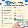 400 Silly, Interactive Conversation Cards for Kids Ages 6-11 - Laugh and Connect with Activities and Questions from 16 Categories - 2.5" x 1.75" Cards Great for Road Trips, Family Dinner, or Class view 4
