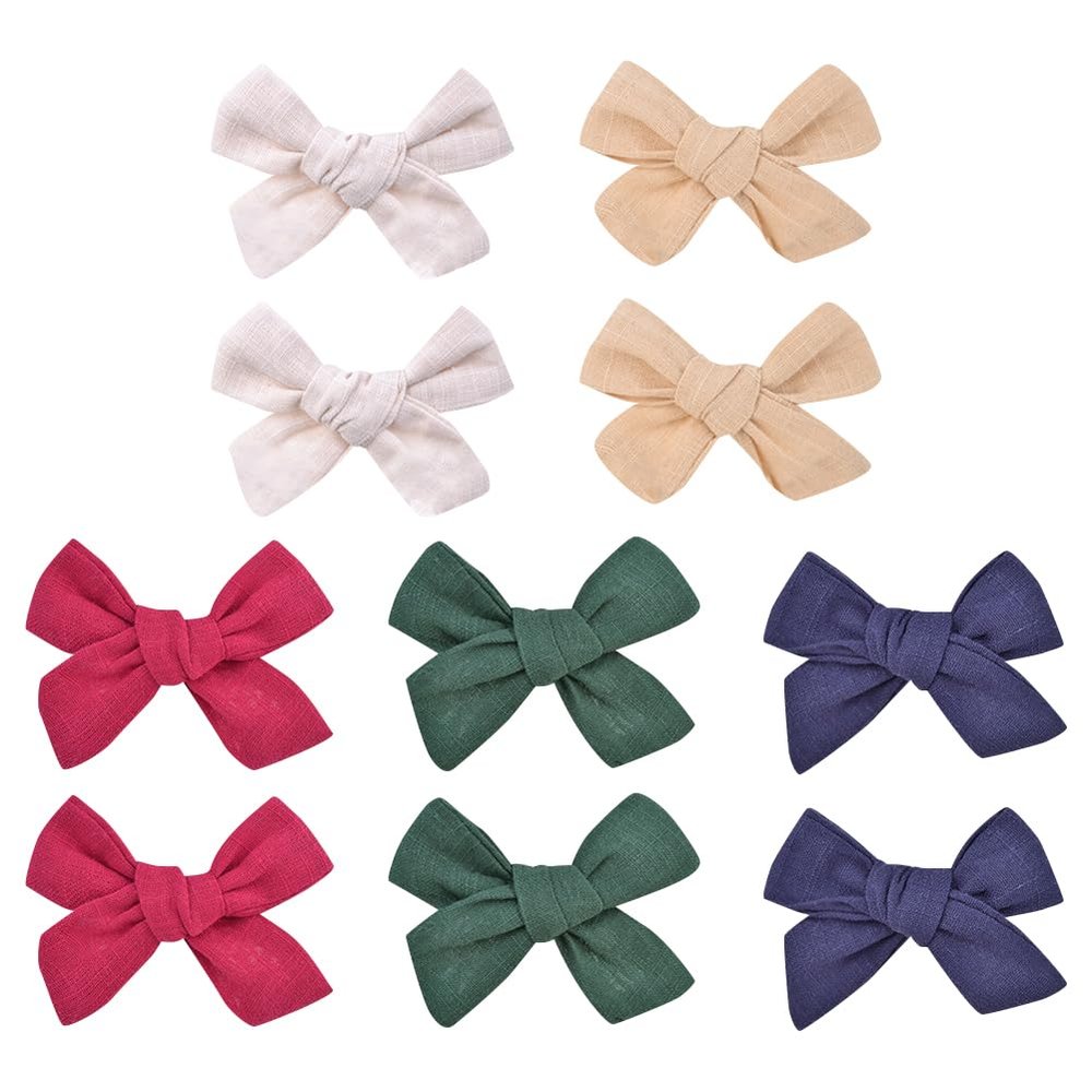10 Pcs 3 Inch Baby Girls Hair Bows Clips Kids Bowknot Hair Clips Baby Girl Hair Bow Clips Toddlers Hair Alligator Clips Infant Hair Barrettes Cute Hair Accessories