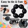 105pcs Black Link Balloons 6 inch Quick Link Balloons Latex Linking Balloon for Photo Shoot Baby Shower Birthday Party Decorations view 3