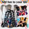 105pcs Black Link Balloons 6 inch Quick Link Balloons Latex Linking Balloon for Photo Shoot Baby Shower Birthday Party Decorations view 4