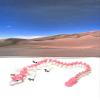 3D Printed Dragon, Articulated Unicorn Dragon, 12" White and Pink Unicorn Dragon, Fidget ADHD Autism Toy, Executive Desk Toy D061-DR view 1