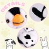 Bubblepompom Penguin Hat with Ears Moving Jumping Pop Up Beating Hat Plush Holiday Cosplay Dress Up Funny Party Gift for Kids Boys Girls, Black, 22'' view 3