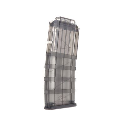 Worker Mod 12-Darts ABS Plastic Magazine Clip Replacement Quick Reload Clip for Nerf N-Strike Elite Toy Blasters (Black Transparent)
