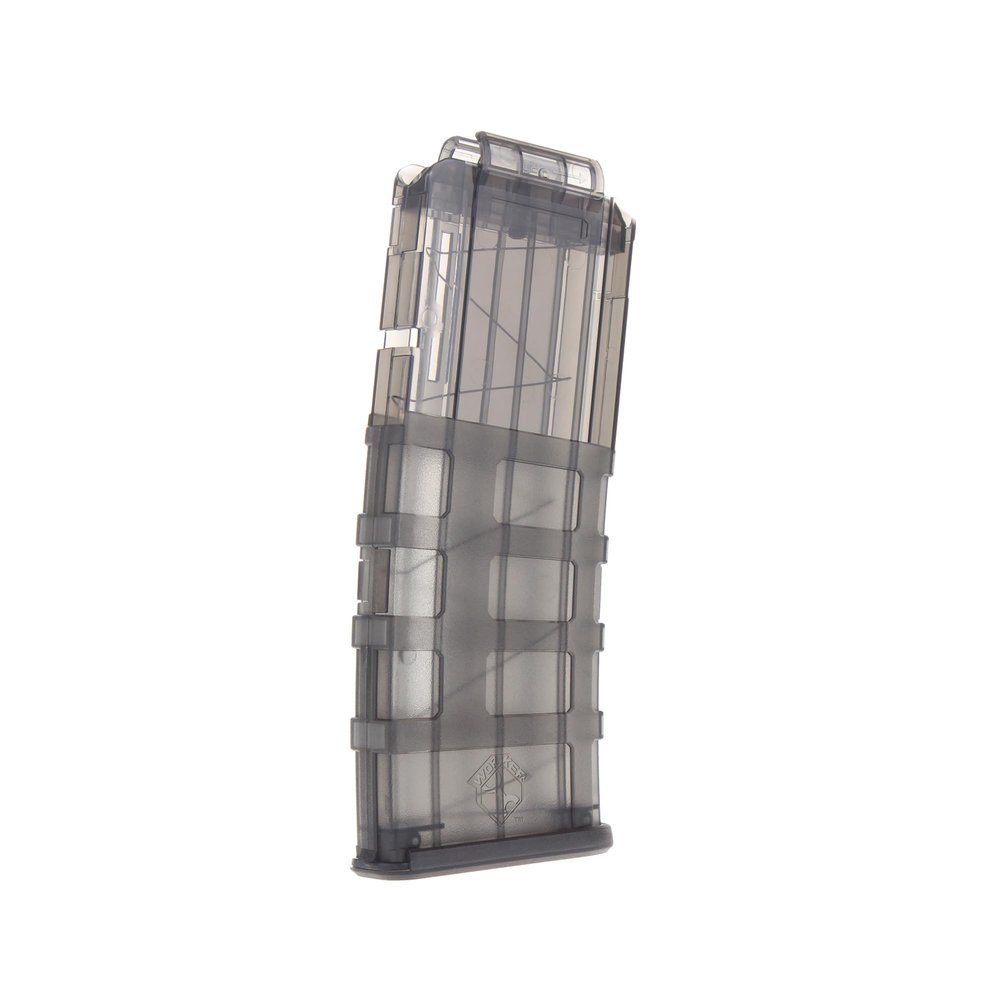 Worker Mod 12-Darts ABS Plastic Magazine Clip Replacement Quick Reload Clip for Nerf N-Strike Elite Toy Blasters (Black Transparent)